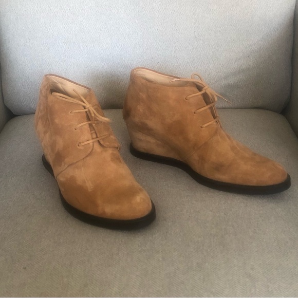 Cotelac Almond Toe Suede Booties - Picture 5 of 8